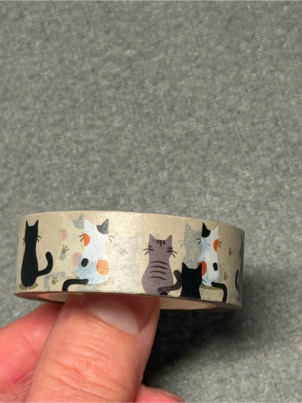 Decorative Cat Pattern Washi Tape - Neutral Cats